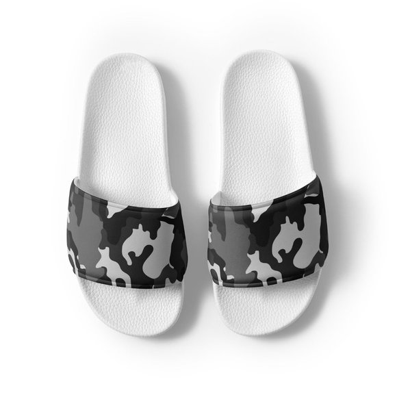 Noir Camouflage Slide Sandals (Customizable) - Picture 7 of 8